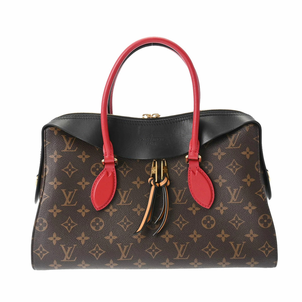 LOUIS VUITTON Monogram Tuileries Tote Noir Black Canvas Bag